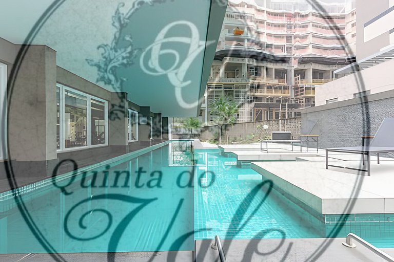 Studio Allianz garagem, varanda, piscina, academia