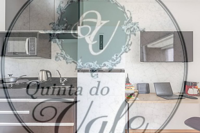 Studio Allianz garagem, varanda, piscina, academia