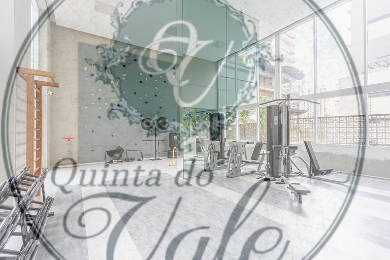 Studio Allianz garagem, varanda, piscina, academia
