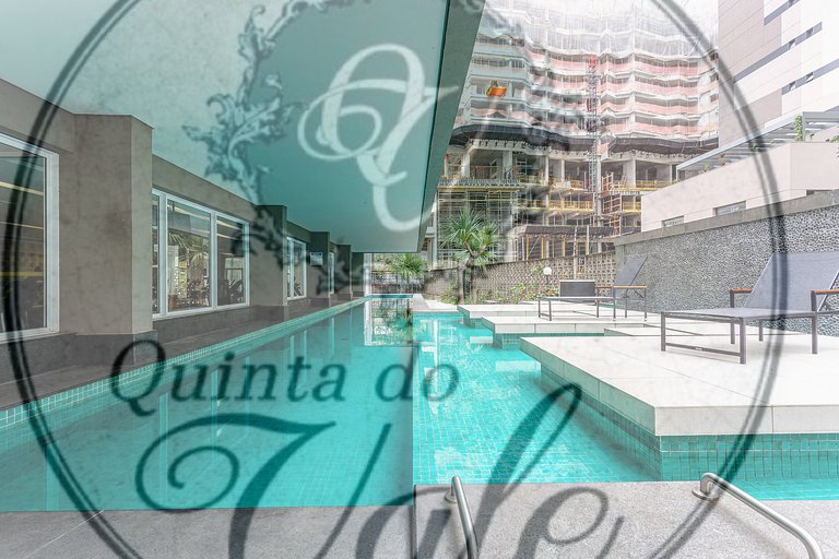 Studio Allianz garagem, varanda, piscina, academia