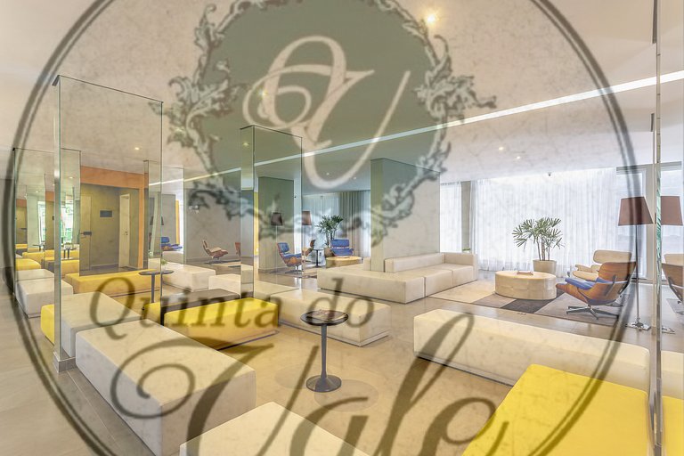 Studio Allianz garagem, varanda, piscina, academia