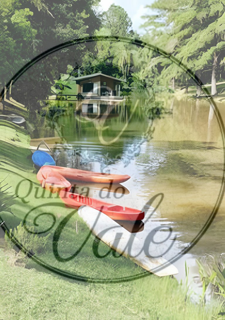 Kombi home: Lago, cachoeira, escorrega e piscina