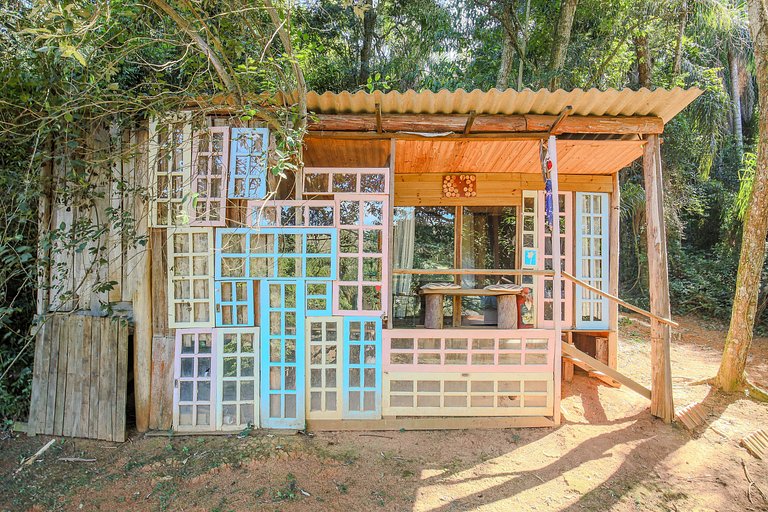 Cabana dos Esquilos: Lago, Caiaque, Cachoeira, Paz